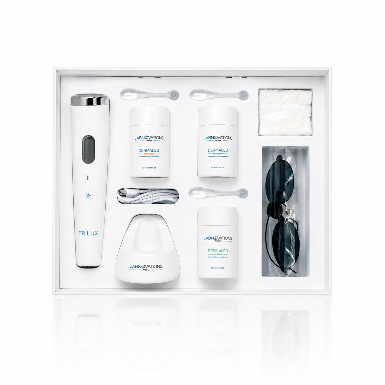 LED Phototherapy and Facial Cream for Firmness, Acne, and Dark Spots